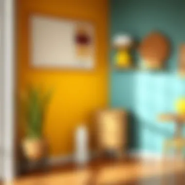 Illustration of complementary colors to create brown