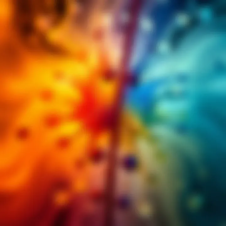 An abstract representation of emotional responses to colors