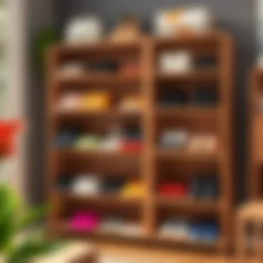 Innovative Open Shoe Rack Design Creative use of open shoe racks for decor