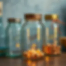 Creative recycling project using glass jars