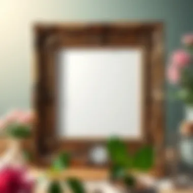 An intricately designed photo frame decorated with personal touches