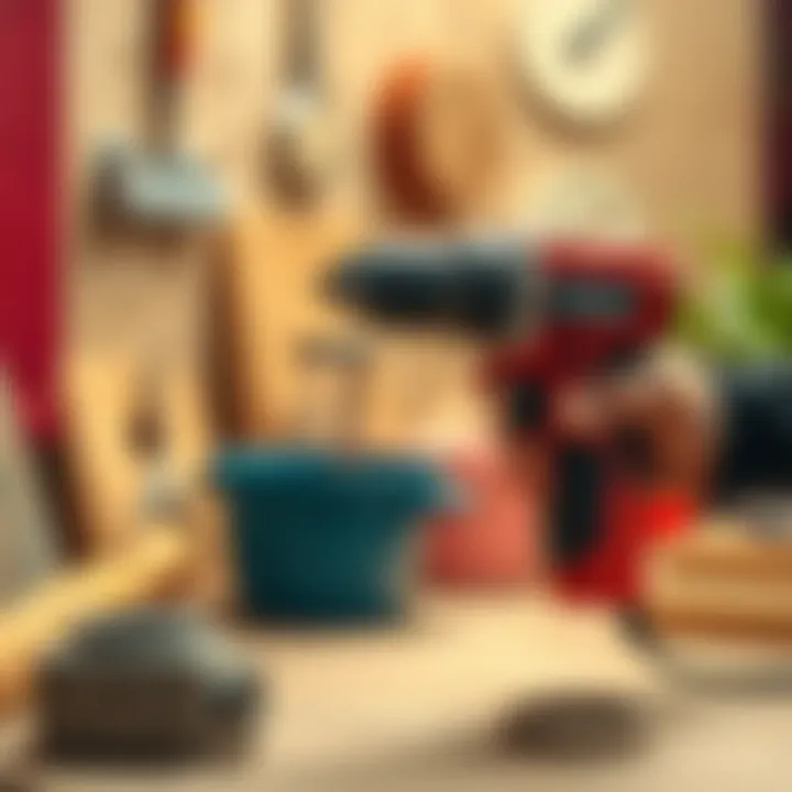 Example of a finished DIY project using a percussion drill