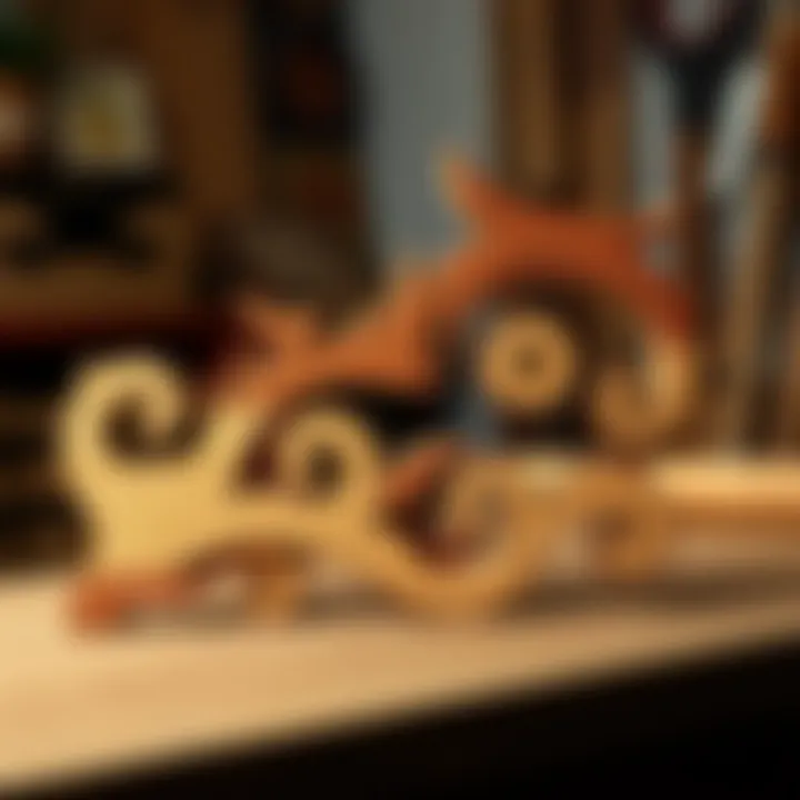 Handcrafted wooden art piece made with jigsaw