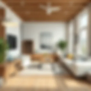 Space optimization techniques for rectangular living rooms