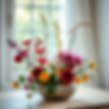 DIY project featuring aromatic flowers in decorative arrangements