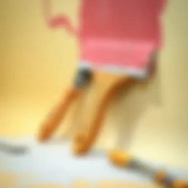 DIY tools for painting wallpaper