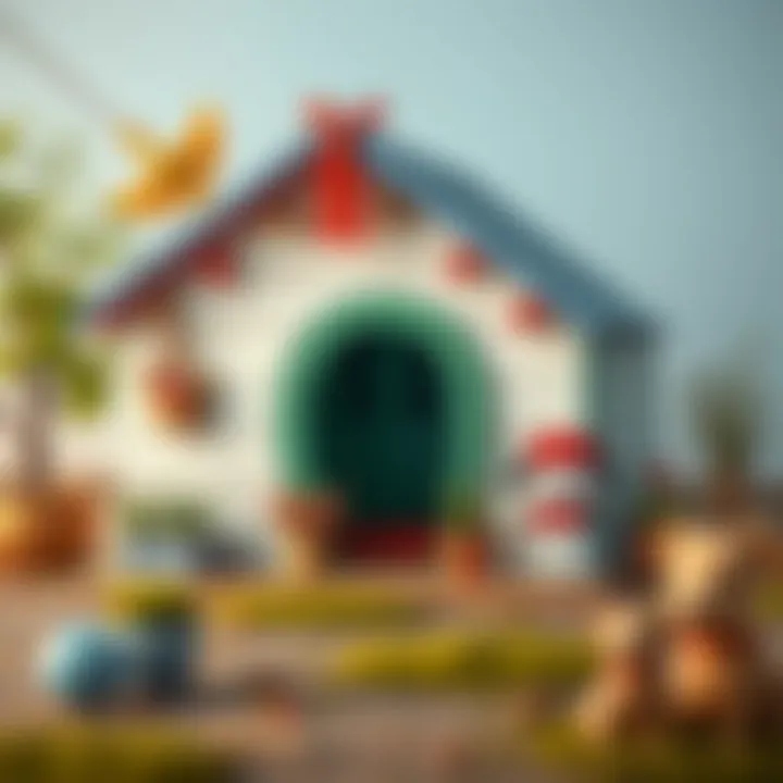 Creative Decoration Ideas for Your Dog House A dog house decorated with paint and accessories