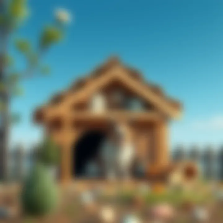 Different materials suitable for dog house construction