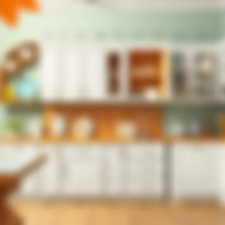 Illustration demonstrating various cabinet heights and their functions