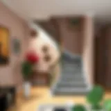 Creative wall decoration ideas for duplex staircase