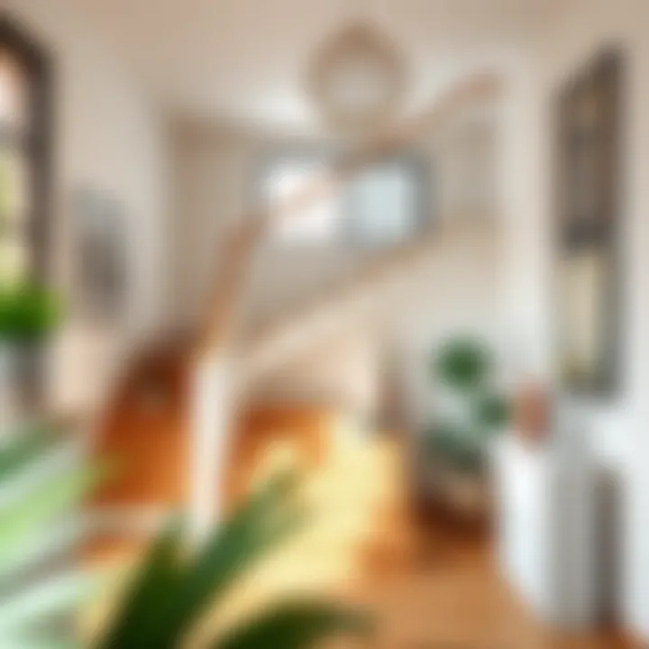 Stylish combinations for duplex staircase decor