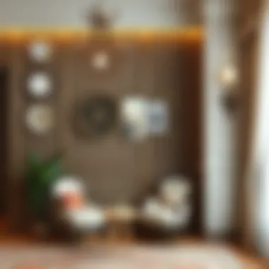 Elegant wall design featuring vintage elements