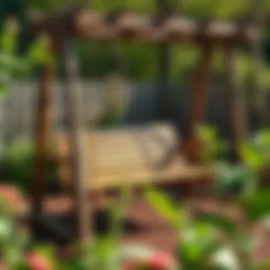 Durable materials for garden swing construction