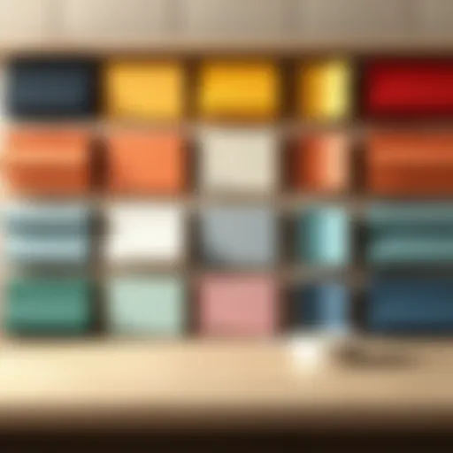 Exploring Diverse Paint Finishes Color palette showcasing different paint finishes