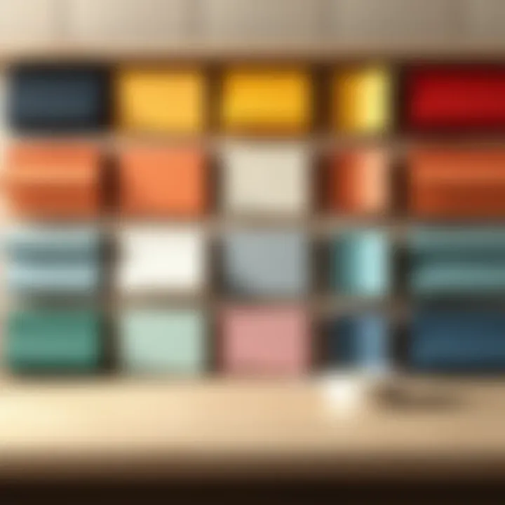 Exploring Diverse Paint Finishes Color palette showcasing different paint finishes