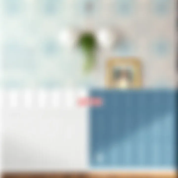 Before and After Wallpaper Removal Before and after comparison of a wall with wallpaper and without