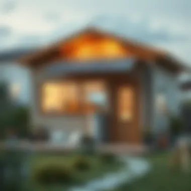 Sustainable Living with Solar Energy An eco-friendly home using solar energy for warmth and sustainability