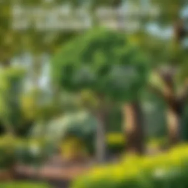 Infographic illustrating the ecological benefits of planting trees in gardens