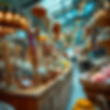 Market showcase of top-selling handmade items