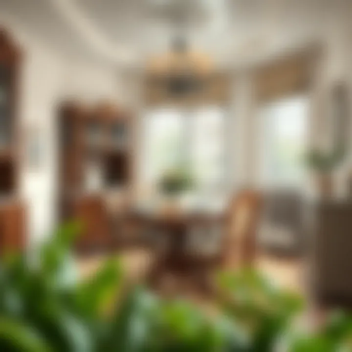 Charming English style dining area with vintage decor