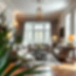 Elegant English style living room with classic furniture