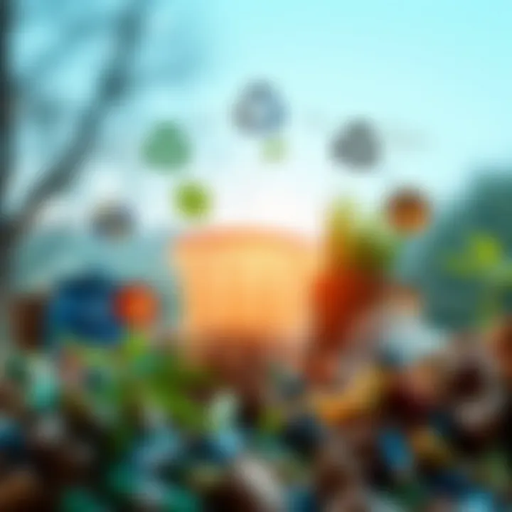 Infographic illustrating the environmental benefits of recycling