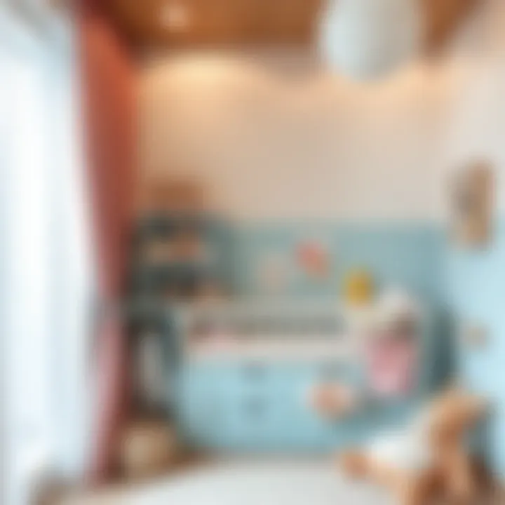 Creative storage solutions in baby room