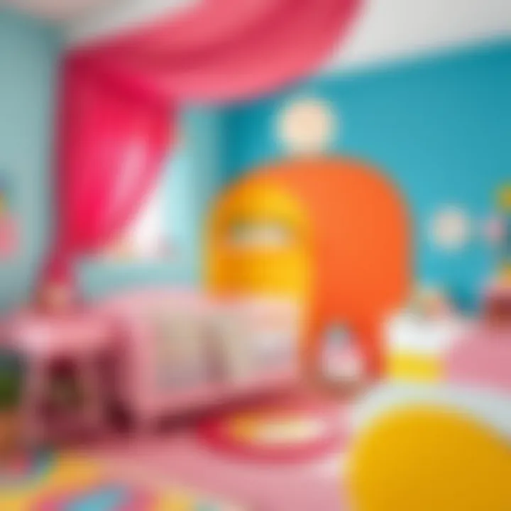 Colorful and vibrant baby room design