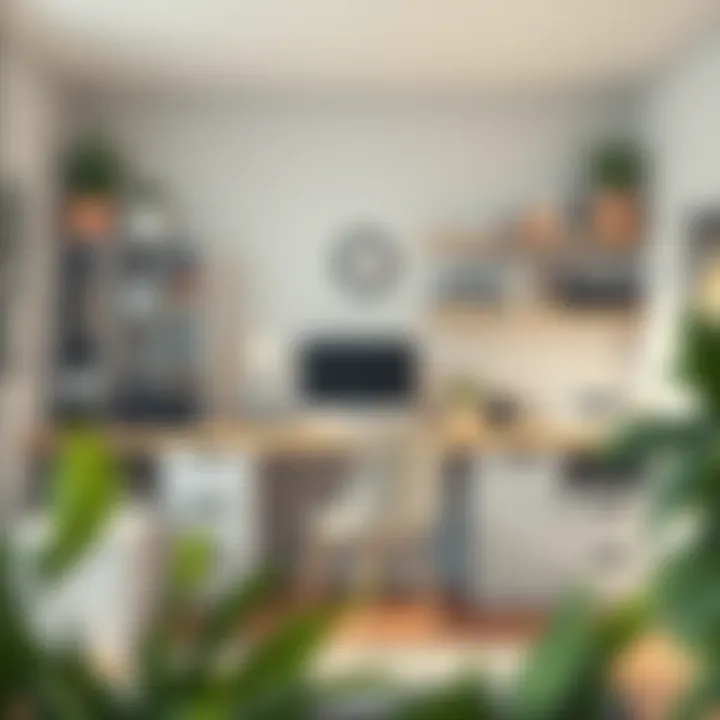 Functional home office with organized storage solutions