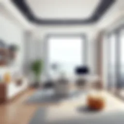 Modern home office design with sleek furniture