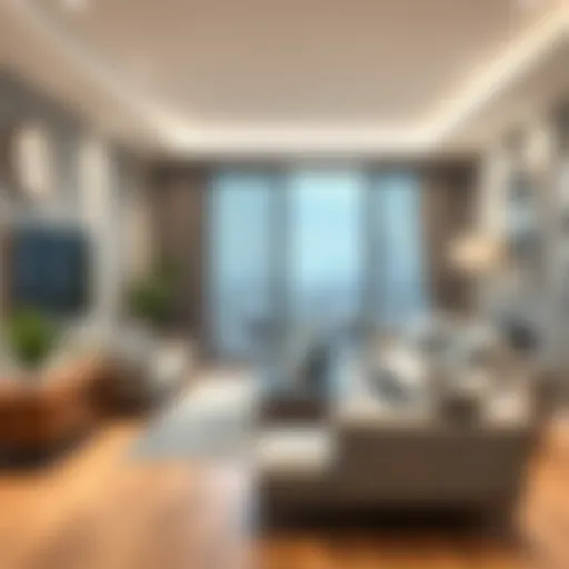 A beautifully curated living room showcasing modern decor elements