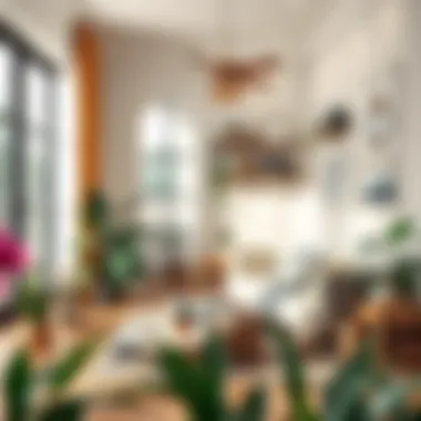 Inviting Reading Nook A cozy reading nook filled with carefully arranged furniture