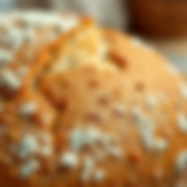 Crust Detail of Artisan Bread A close-up of the bread crust highlighting texture