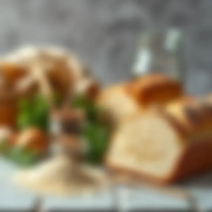 Baking Ingredients Collection Ingredients for homemade bread arranged aesthetically