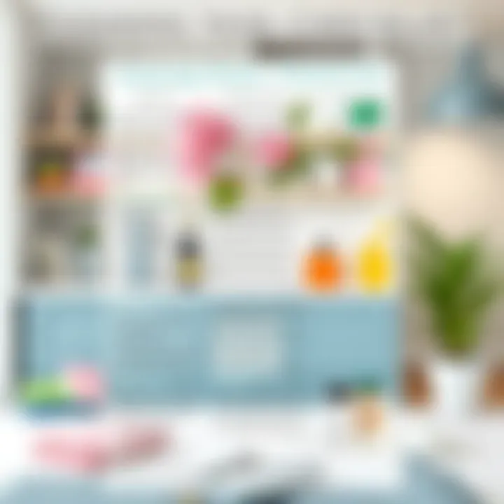 Cleaning Tasks Checklist A checklist of cleaning tasks illustrated for easy reference