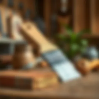 Essential tools for wood painting