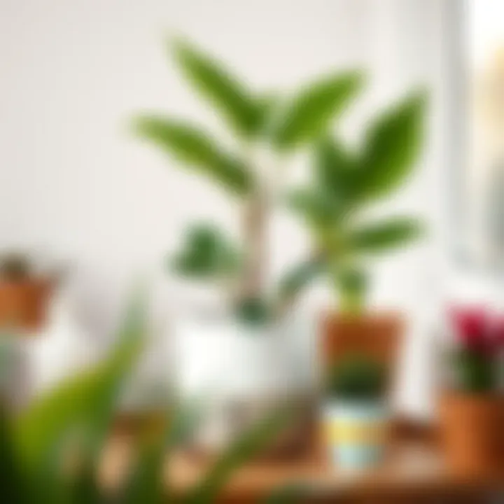 Infographic about allergy risks related to houseplants