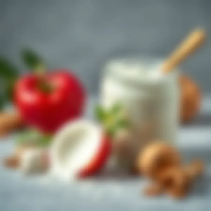 Essential ingredients for lactose-free yogurt