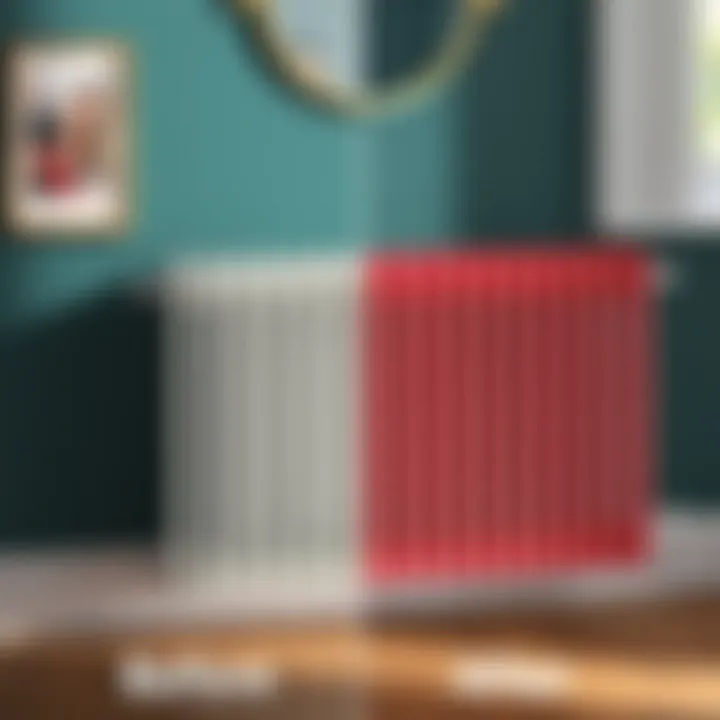 Before and after radiator cleaning comparison