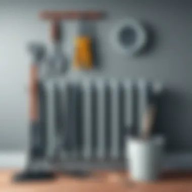 Necessary tools for radiator maintenance