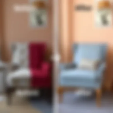 Transformation: Before and After Reupholstery Before and after transformation of a chair