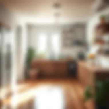 Before and after of a clean space