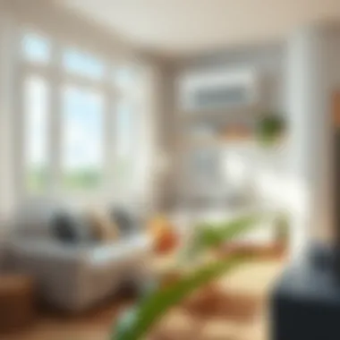 Fresh air filling a room