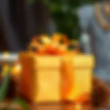 Elegant gift box adorned with a ribbon