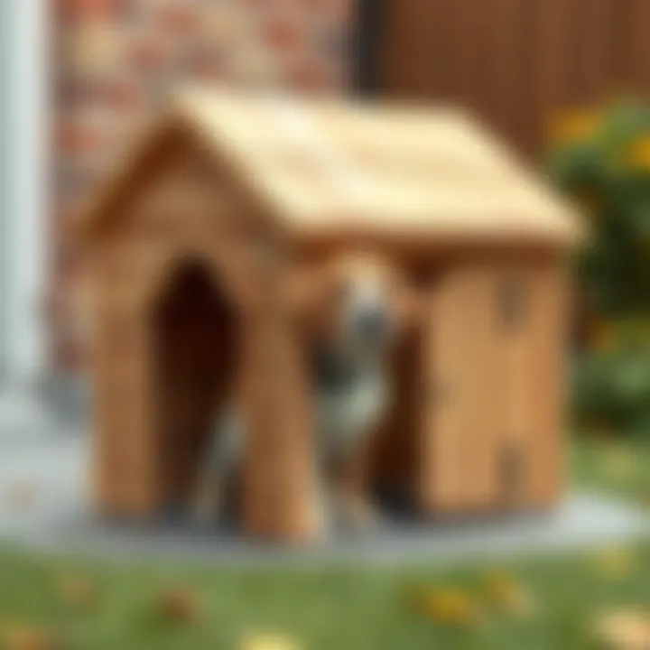 Completed dog house showcasing comfort and durability