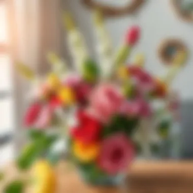 A floral arrangement symbolizing love and appreciation for mothers