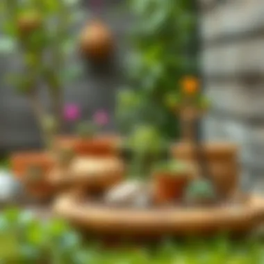 Eco-friendly garden using sustainable materials and techniques