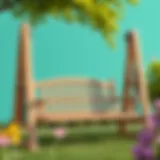 Stylish garden swing frame design