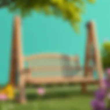 Stylish garden swing frame design