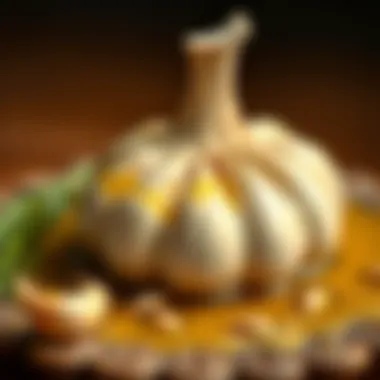 Garlic cloves preserved in oil